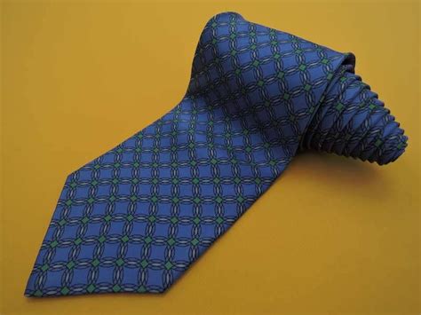 Vintage Yves Saint Laurent YSL geometric Tie Necktie 90s Macy's